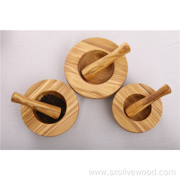 High Quality Olive Wood Mortar & Pestle